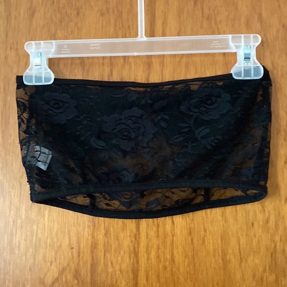 ROMWE Black Lace Floral Print 2-Piece Lingerie Set - Picture 7 of 9